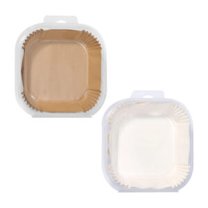 Paquete con 50 pzas moldes de papel desechables, cuadradas para freidora de aire, variedad de colores / bt-1530