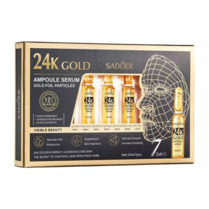 Paquete de 7 ampolletas para el cuidado de la piel, variedad de funciones / sadoer / 24.k gold