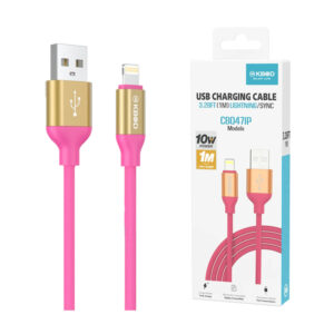 1pza Cable de carga kbod de plástico, con bordes metálicos, de entrada usb a lightning y capacidad máxima de 10w, variedad de usos/ 1m / kbod / usb charging cable