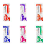 Tijeras grandes metálicas de 10in con mango ergonómico de plástico + funda de seguridad, variedad de colores / ck-32 / scissors / cissymo