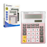 Calculadora digital gaona mediana de plástico con números grandes, sonido y panel solar, variedad de colores / ds-8800a / st37782