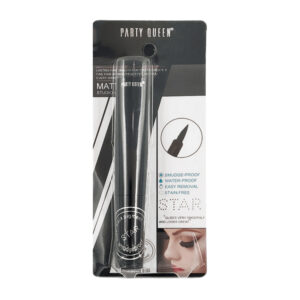 Delineador líquido party queen en color negro con punta de pincel aprueba de agua pigmentación intensa 4.8ml / delineador star / pq002 / dy-el038