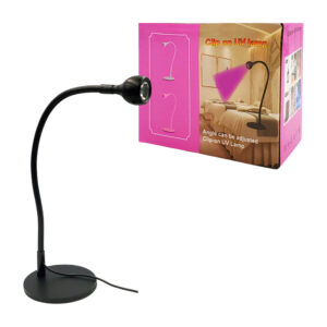 Lámpara led uv portátil multifuncional flexible con base redonda y conexión por usb, 5w, variedad de colores / el-425l / clip on uv lamp