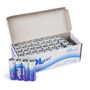 Caja con 40 pilas fol max de carbón-zinc doble a / fb-r6 / pila fol aa / folmax