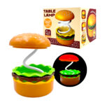 1pza Lámpara de escritorio pequeña, recargable, en forma de hamburguesa, plegable, variedad de funciones / burgers table lamp / fm-0050