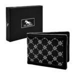 Cartera - billetera humers de piel sintética para caballero con estampado de  líneas y cuadros, varios compartimentos, variedad de colores / h3242 / h3242negrog