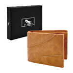 Billetera - cartera humers de piel sintética de varios compartimentos y textura de onda, variedad de colores / h4333 / cartera caballero