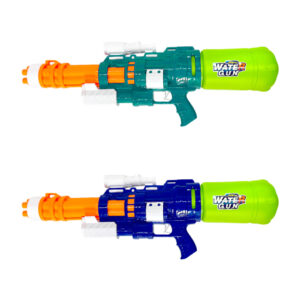 1pza Pistola de agua grande, tipo rifle, de plástico, con almacenador grande y varios cañones, variedad de colores / super water gun / hfy13109