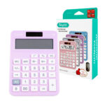 Calculadora básica con pantalla lcd de 12 dígitos y panel solar, variedad de colores / js-9643 / electrónica calculadora