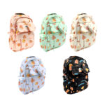 Mochila grande con 5 compartimentos y estampado de capibara + monedero, variedad de colores / jiayistar / 5514