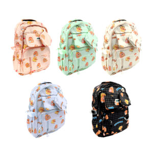 Mochila grande con 5 compartimentos y estampado de capibara + monedero, variedad de colores / jiayistar / 5514