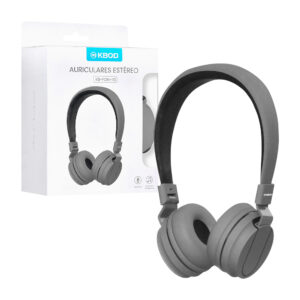 1pza Audífonos / auriculares de diadema acolchada, alámbricos, con almohadillas ergonómicas, micrófono y sonido estéreo / kbod / fon-i10