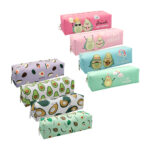 Colorera - lapicera rectangular con estampado de aguacate y cierre con colgante de estrella, variedad de modelos y colores / 29-52h / lapicera aguacate / l9-52h / l31-52o / t687-52h