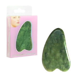 Piedra gua sha de jade para masajear la piel / piedra jade / ln72-s48