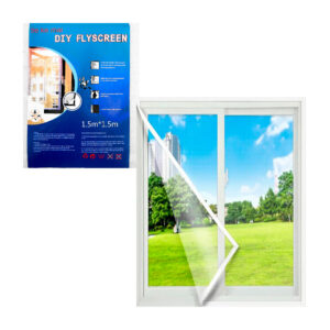 1pza Malla mosquitera adherible, de 1.5m x 1.5m, variedad de usos / diy flyscreen / tie ke mai