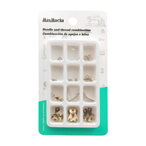 Blister con broches y ganchos para la costura de la ropa, metalicos, multifuncionales / maxmacia