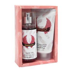 Kit perfume innovative de 88ml + loción body philosophy de 88ml / adore you / rb02-16