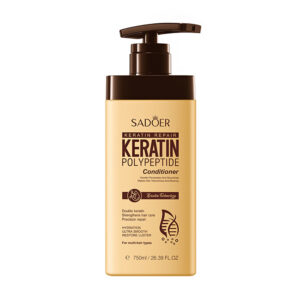 Acondicionador sadoer para restaurar el daño con keratina y polipéptidos, limpieza profunda para todo tipo de cabello, 750ml - 26.39 oz / keratin repair / sd17078g / sd14078