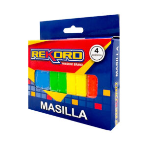Paquete con 4 plastilinas rekord en colores diferentes / arcilla / masilla / st42127