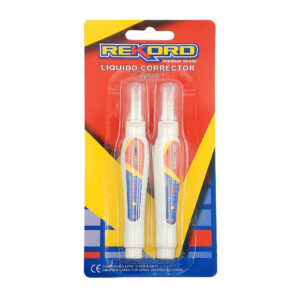 Blíster con 2 lápices correctores líquidos rekord de 7ml cada uno / liquido corrector / st42171