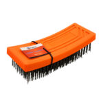 Cepillo de alambre rectangular fumetax para remover oxidación, pintura y residuos, 18x6.5cm / sw-32030701