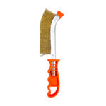 Cepillo de alambre curvo fumetax para remover oxidación, pintura y residuos, 24.5cm / sw-32030801