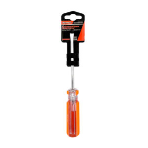 1pza Desarmador con punta plana fumetax de 3/16 x 4 pulgadas y mango de plástico / sw-810901013