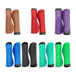 Blíster con dos protectores para manubrio, de plástico gomoso, rígido, con textura antiderrapante y borde ajustable, variedad de colores y usos / s5018