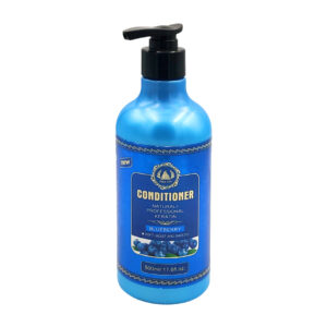 Acondicionador con dispensador, keratina y extracto de moras azules para estimular el crecimiento y elasticidad del cabello, 500 ml - 17.6oz / tree city / conditioner natural + professional / df061 / tc-2225