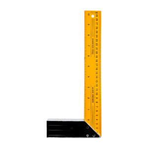 Regla escuadra metálica con ángulo L de 30cm para carpinteria / tl36251
