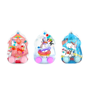 1pza juguete de agua con esferas y columpio, 12x8cm, con estampado de unicornio, variedad de colores / ts90828 / 2586s