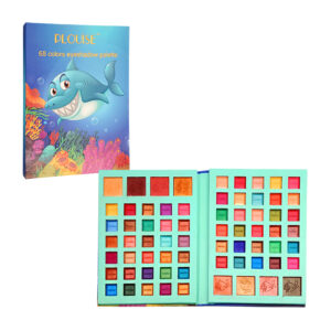 Paleta con 68 sombras para ojos con estampado de tiburón, variedad de tonos / plouise / tzy-009 / paleta tiburón
