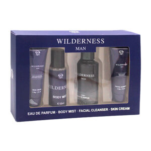 Kit wilderness man con 2 cremas faciales de 50g, body mist de 50ml y perfume de 50ml / veyes / w1254