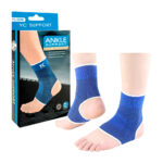 Par de tobilleras elásticas ortopédicas comprensión multidireccional / yc-6208 / tobillera azul / ankle support