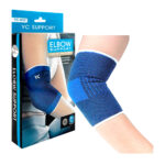 Par de coderas elásticas ortopédicas, unitalla / elbow support / yc-9201 / coderas azules