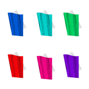 Paquete con 50 pliegos de papel para regalo con efecto metálico brillantina y estampado de estrellas, variedad de colores / yong-174-1