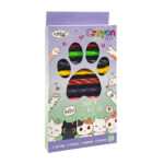 1 Caja con 24 crayones de cera, con diseño de pata de gatito y cuerpo antimanchas, variedad de colores / yubesion / 101-24 / 161016