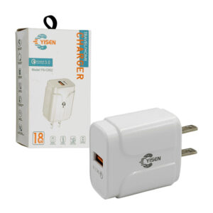 Cubo de carga rápida yisen con puerto usb, 18w / travel home charger / ys-c002