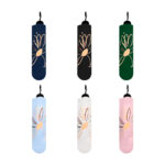 1pza Sombrilla / paraguas de bolsillo, plegable, con estampado de flores y mango redondo ergonómico, variedad de diseños / zy-ys35 / zenyu