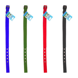 Collar mediano de tela para mascotas ajustable 56x2.5cm, variedad de colores / o016