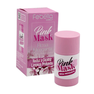 Mascarilla facial de arcilla con extracto de rosas para limpieza profunda, 40g / mrm10102 / febella makeup / pink mask / rosa mosqueta
