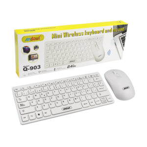 Combo mini con teclado y mouse inalámbricos andowl de 78 teclas, 2.4ghz / mini wireless keyboard and mouse / q-903