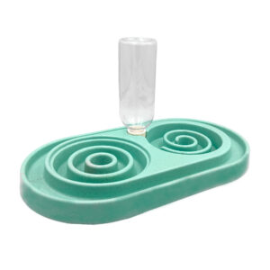 Plato entrenador doble con dispensador para el agua, colores surtidos / 06229