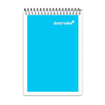Libreta - cuaderno estrella larga con 80 hojas en raya para taquigrafia, espiral metálico, variedad de colores / 104019 / 000353 / cuaderno 80 hojas