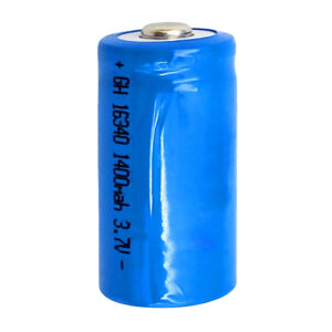 1pza batería pequeña recargable tipo 16340 con capacidad de 1400mAh y voltaje de 3.7v / 123a / gh 16340 / 13400