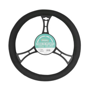 Cubierta - funda universal para volante de carro, transpirable, de 39cm aprox con textura suave y diseño de puntos / 12943