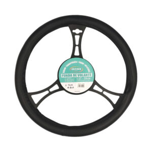 Cubierta - funda universal para volante de carro, transpirable, de 39cm aprox con diseño de fibra de carbono / 12944