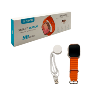 Smartwatch kbod recargable, con 1 correa de silicona flexible, ajustable, resistencia al agua, carga magnética y cargador, variedad de funciones / kbod / s8 ultra / enjoy life