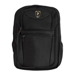 Mochila lisa, rígida con 4 compartimentos + 1 oculto y escudo Polweng decorativo