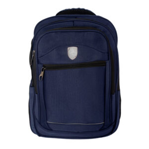 Mochila polweng con 5 compartimentos, color liso, línea reflectante inferior
